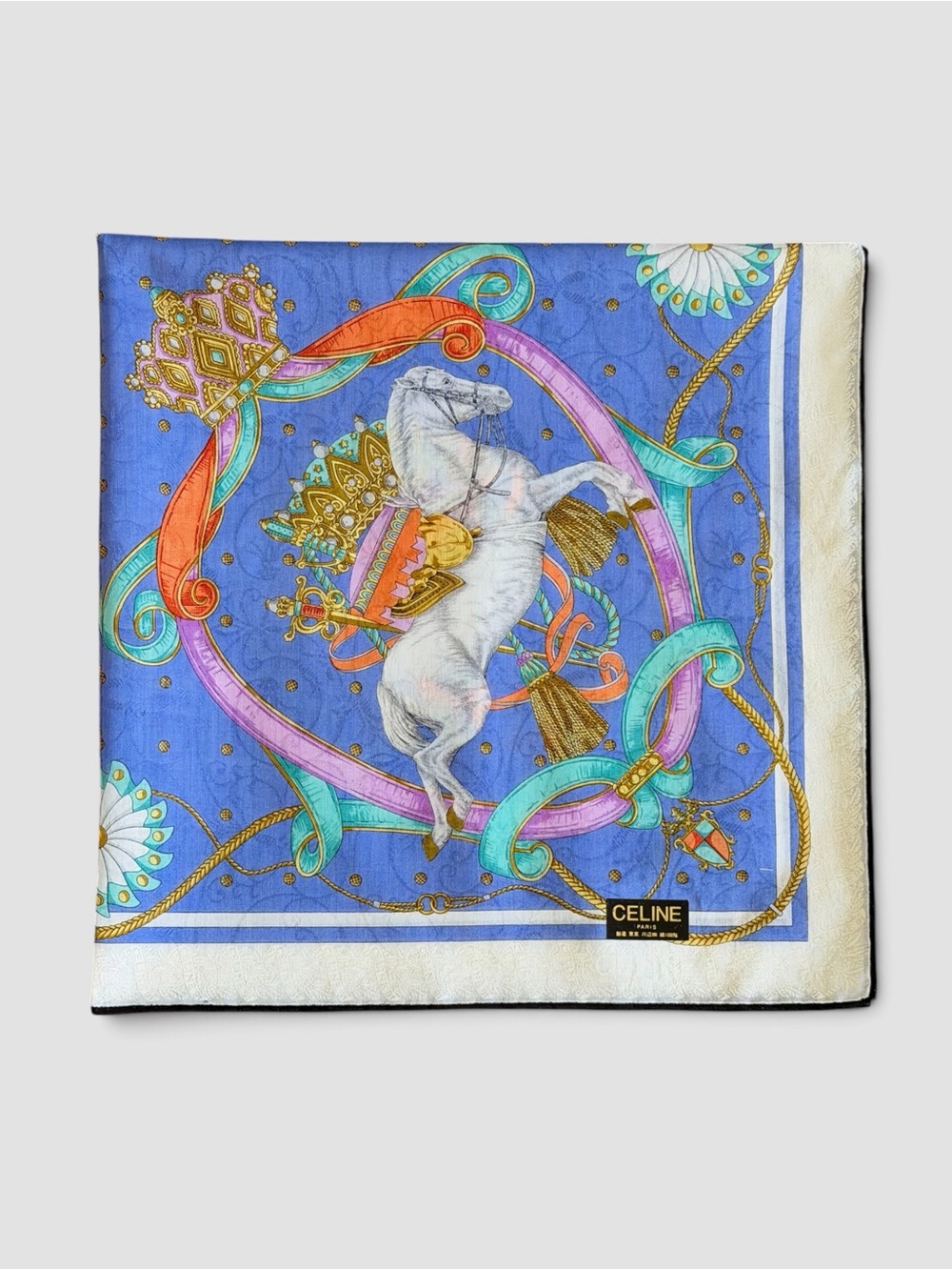 Celine Multicolor Cotton Bandana